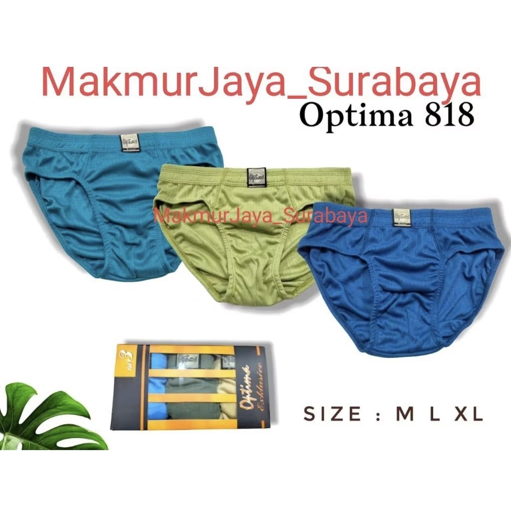 Celana Dalam Pria Optima / CD Pria Optima 818 Premium Quality 1Pcs