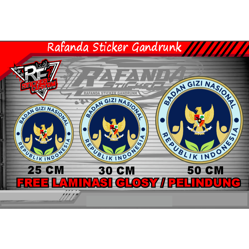 

STIKER STICKER BGN | BADAN GIZI NASIOANL