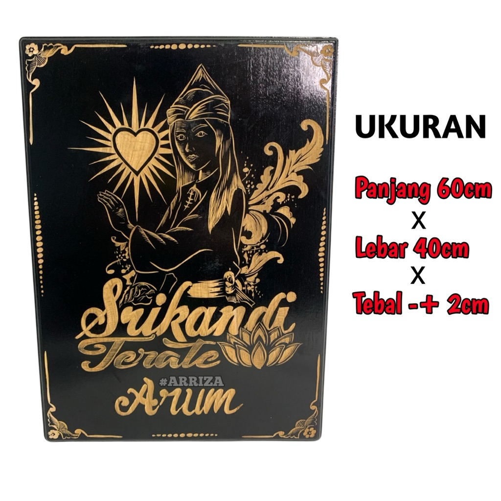 Pigura hiasan dinding Psht Terate 1922 Ukuran Panjang 60cm x Lebar 40cm dari Kayu Jati asli / Pigura