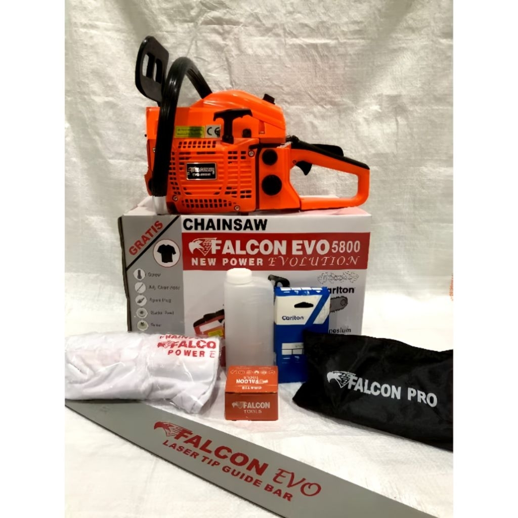 TERMURAH CHAINSAW FALCON PRO 5800 EVO ORIGINAL