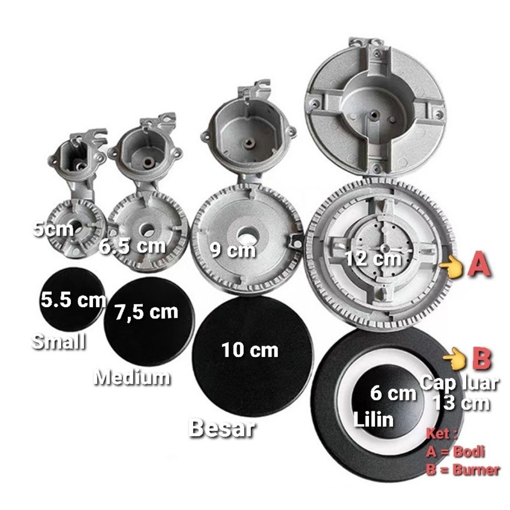 Burner Kompor Tanam Winn gas - Burner Komppr Freestanding Winn Gas - Spare part kompor Free standing