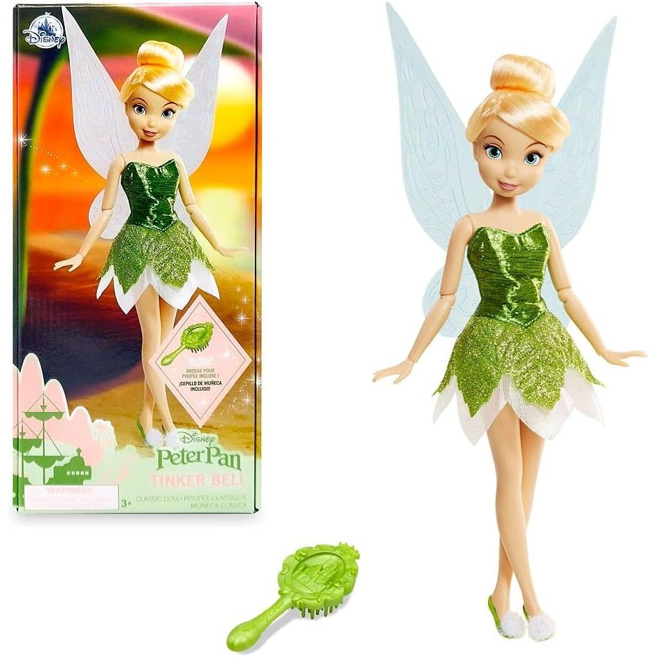 TERBARU DISNEY STORE OFFICIAL DISNEY PRINCESS CLASSIC DOLL (TINKER BELL FROM PETER PAN), 11 INCHES,