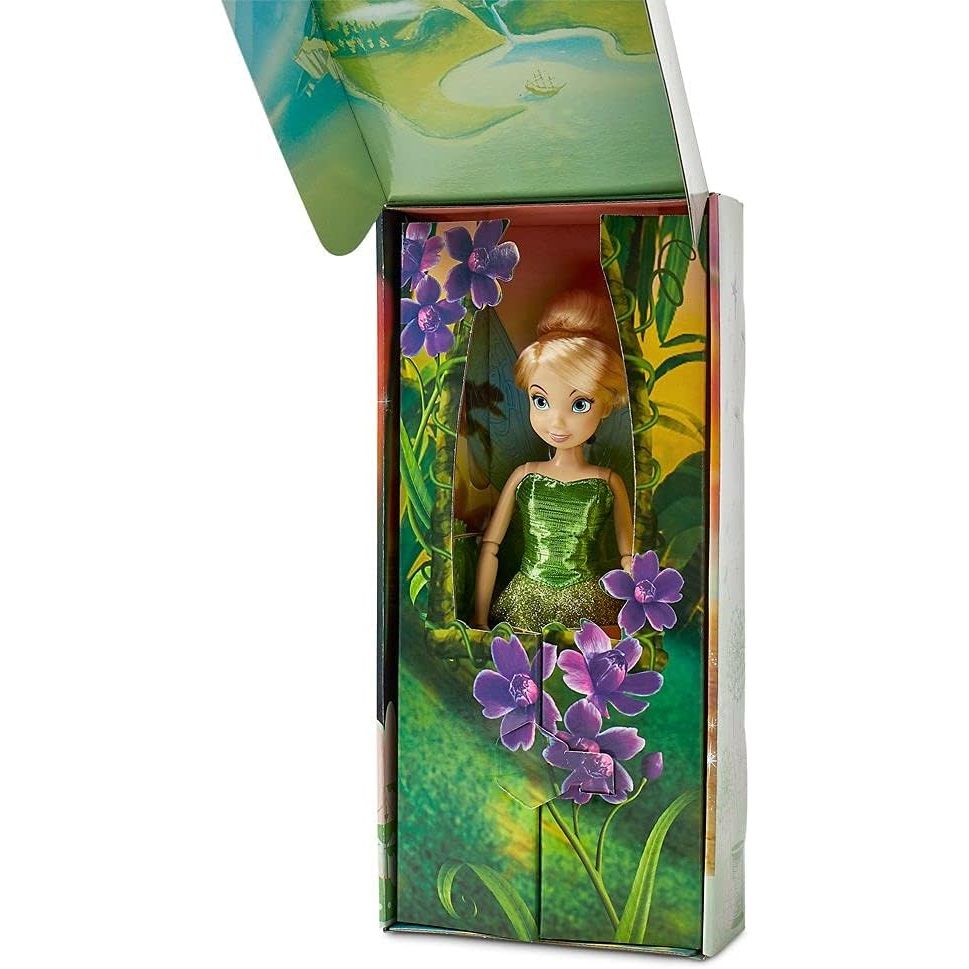 TERBAIK BONEKA PUTRI DISNEY KLASIK RESMI DISNEY STORE (TINKER BELL DARI PETER PAN), 11 INCI,