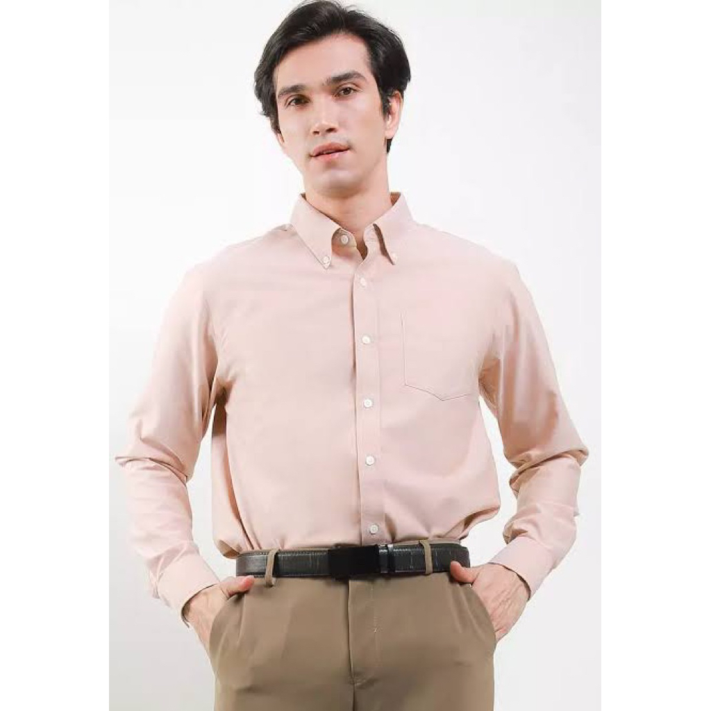 Kemeja Uniqlo Soft Pink