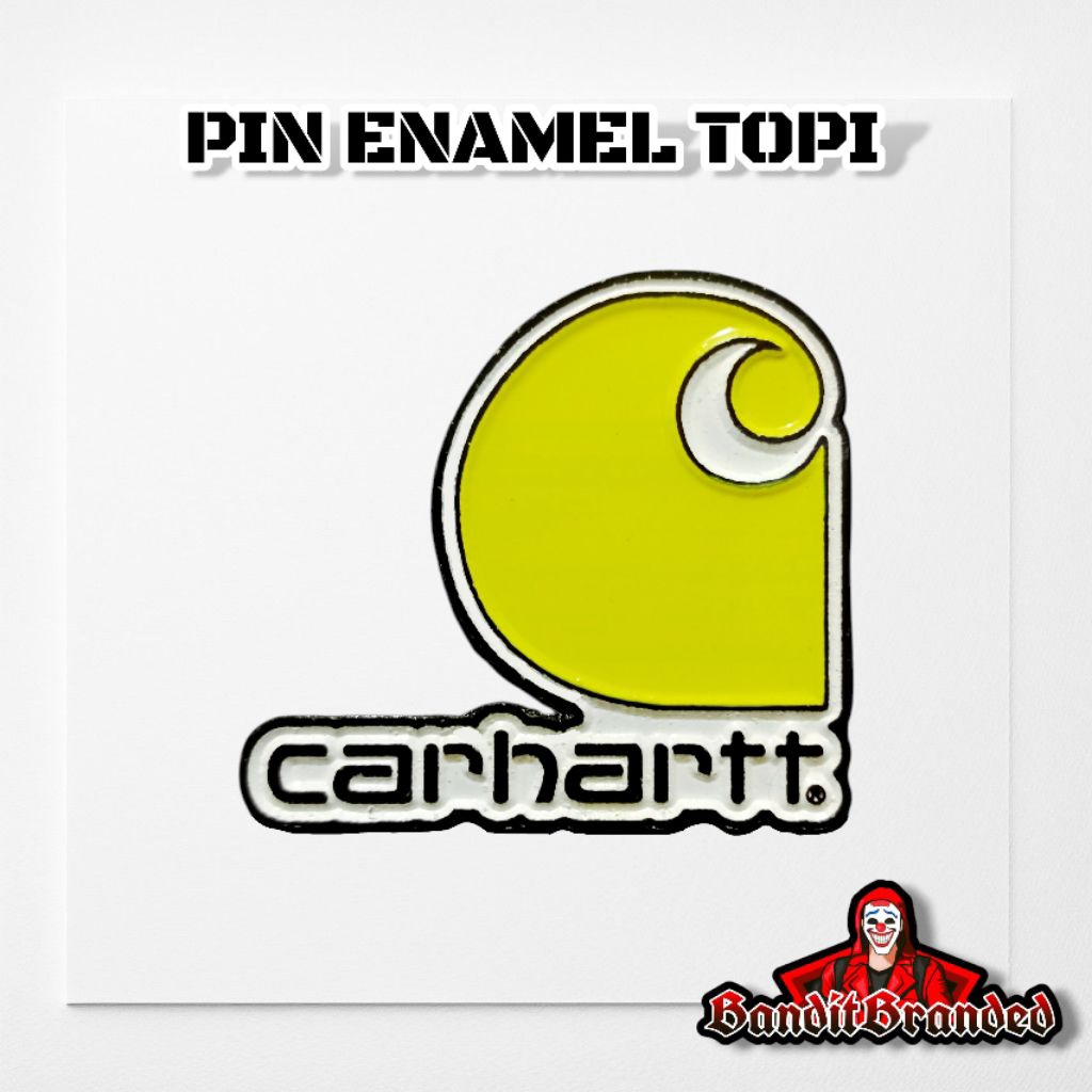 Pin Enamel Carhartt Keong Wip Aksesoris Topi