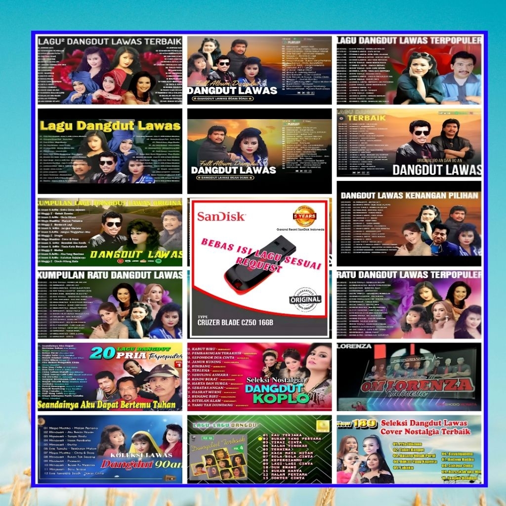 USB MOBIL MP3 LAGU DANGDUT NOSTALGIA - USB SPEAKER AKTIF MP3 LAGU DANGDUT LAWAS