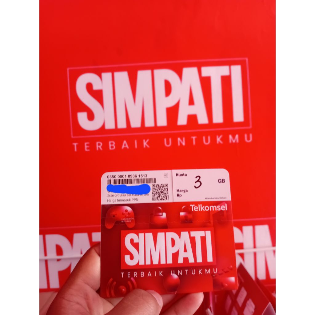 Kartu Perdana Telkomsel 3GB segel Kuota Jabar