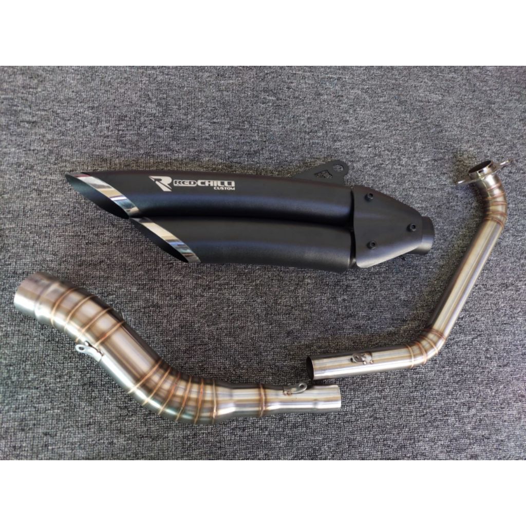 Knalpot yamaha XSR 155 - knalpot XSR 155 tipe double scorpion by redchilli