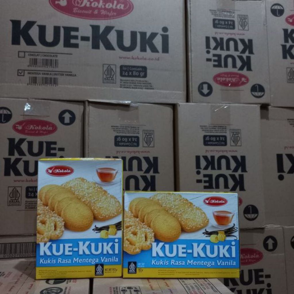 

[1 Dus] Kokola kue-kuki 80gr × 24pcs| Jajan kemasan hajatan| wafer murah