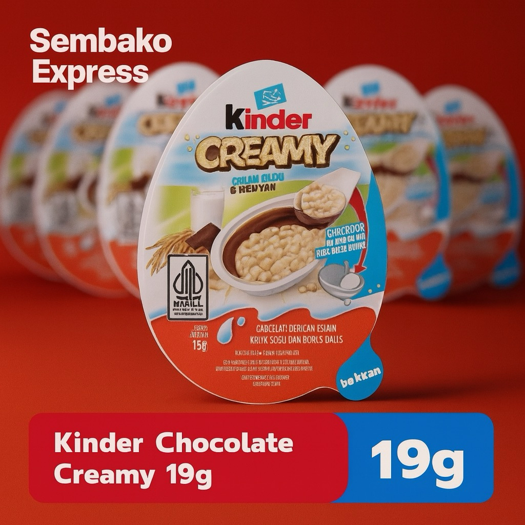 

Kinder Chocolate Creamy 19g - Cokelat Krim Renyah