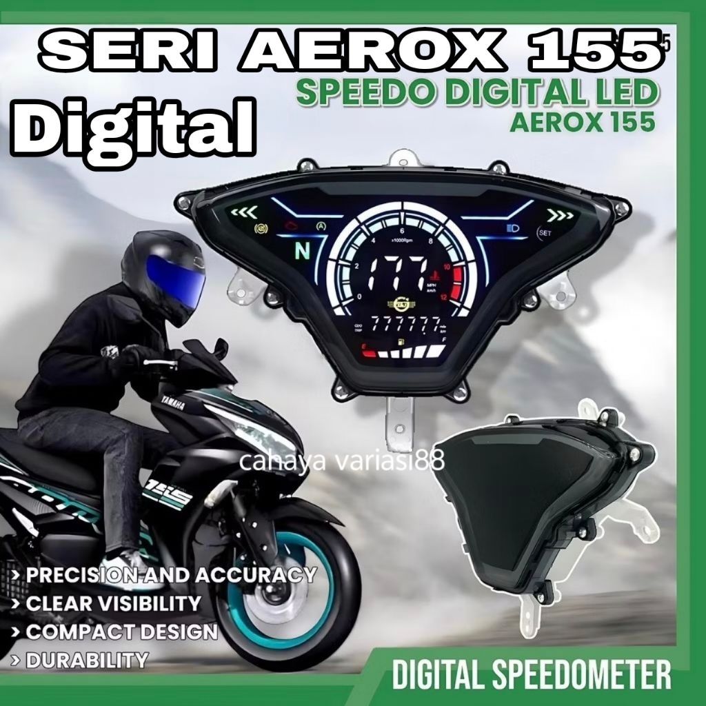 Spedometer Digital  Odometer Digital Aerox 155 Abs Full Set Spedometer Digital Aerox 155 Connected S