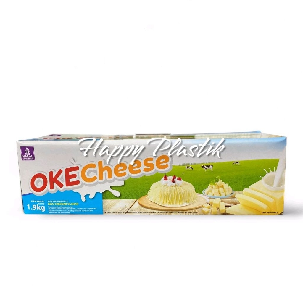 

OKECHEESE MEG CHEESE KEJU OLAHAN TIDAK ASIN 1.9 KG KEJU SALAD BUAH