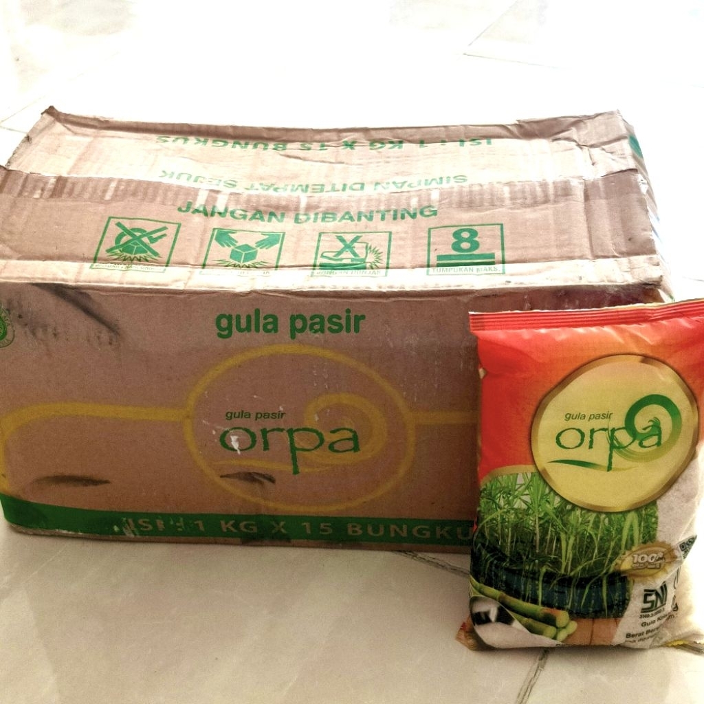 

Orpa Gula Pasir DUS isi 15pcs x 1 kg