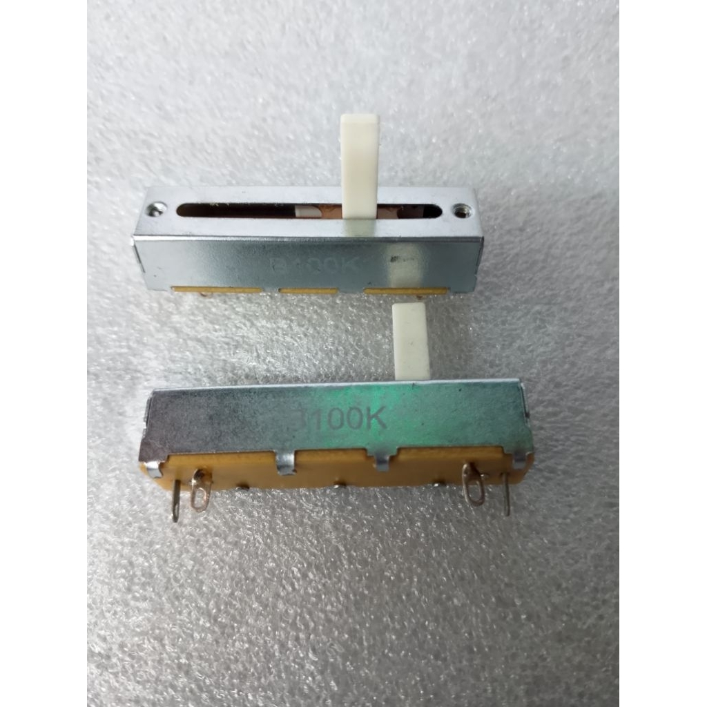 POTENSIOMETER GESER 5cm MONO B 100 K/ B 50 K POTENTO GESER ORIGINAL