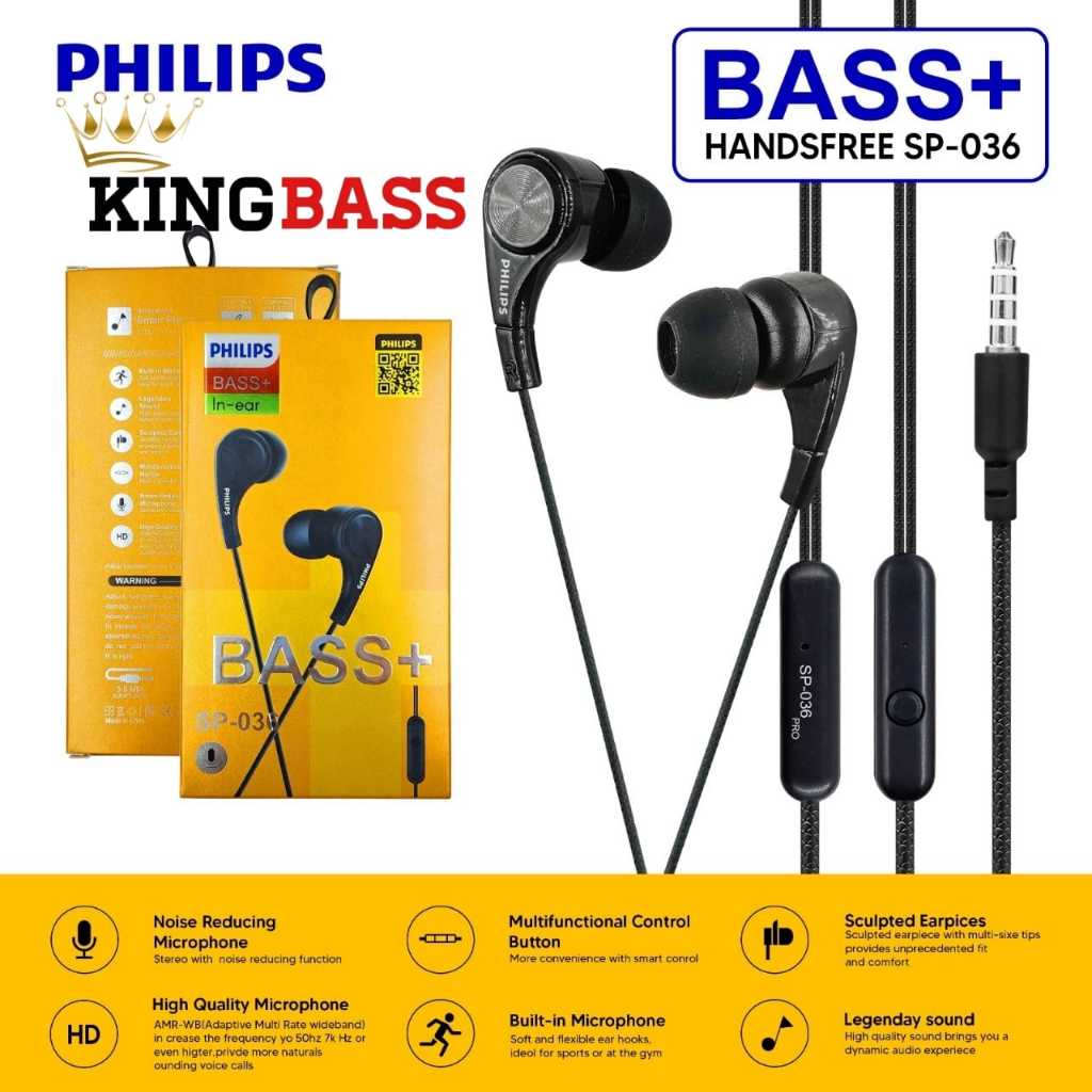 PROMO HANDSFREE QP036 AT036 MAGNET HEADSET REAL SOUND EXTRABASS