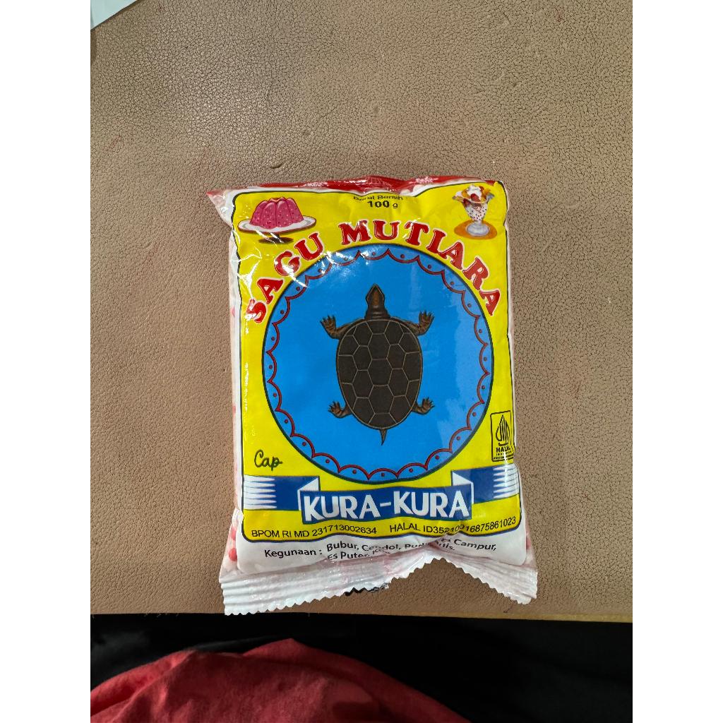 

Sagu Mutiara Cap Kura Kura / Sago Pearls Kura Kura - 100 Gram