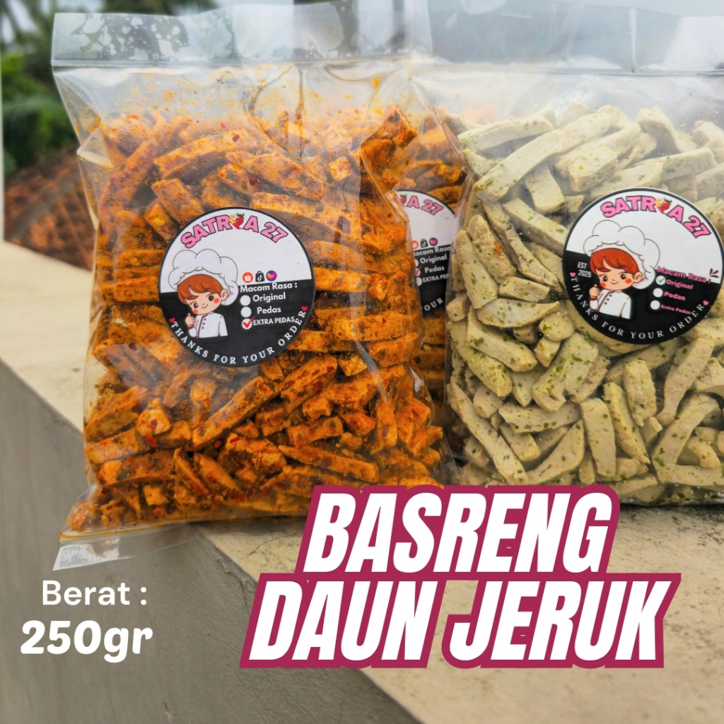 

Basreng asin pedas daun jeruk 250 Gram