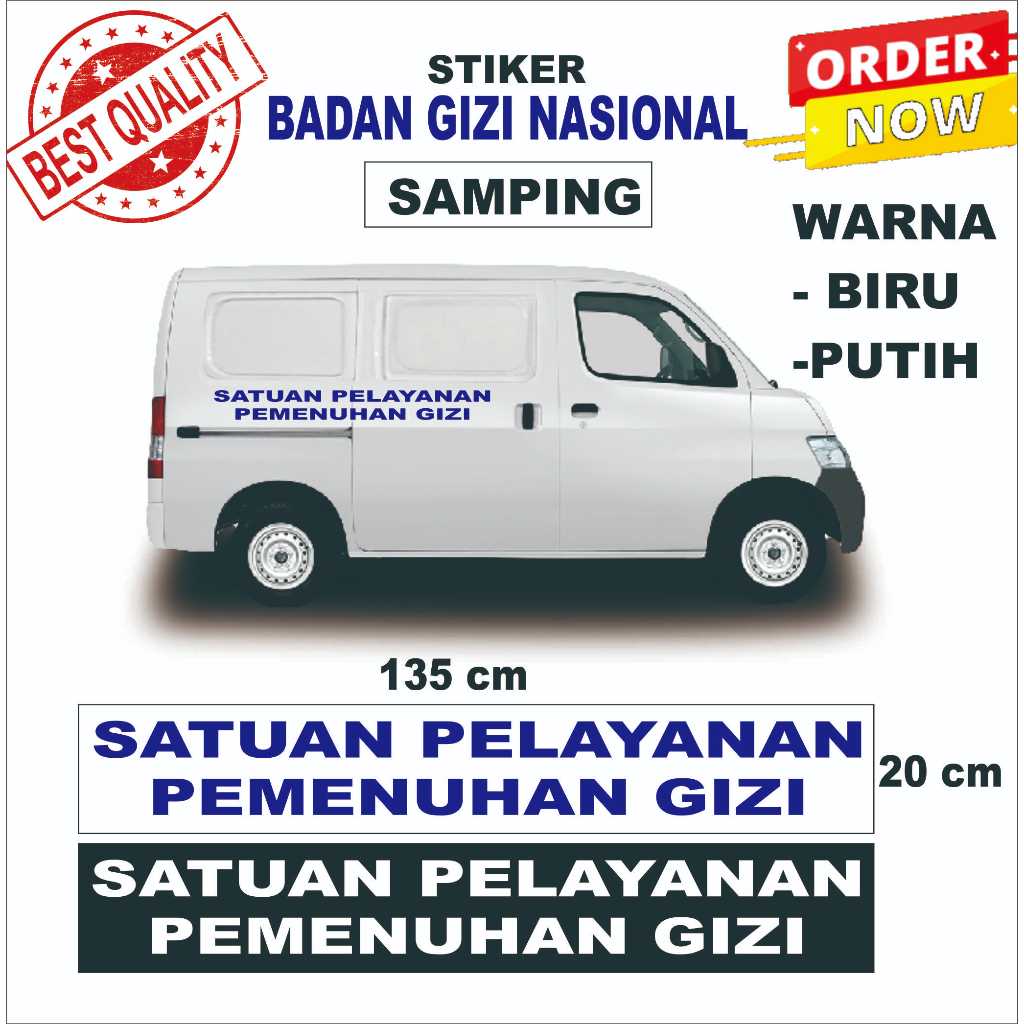 Stiker BGN SPPG MBG Mobil Granmax Box