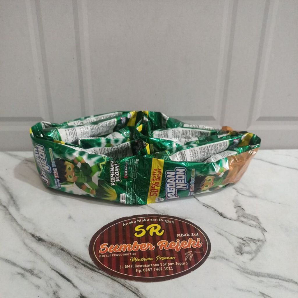 

PERMEN JAGOAN NEON RASA ANGGUR ISI 10 PCS