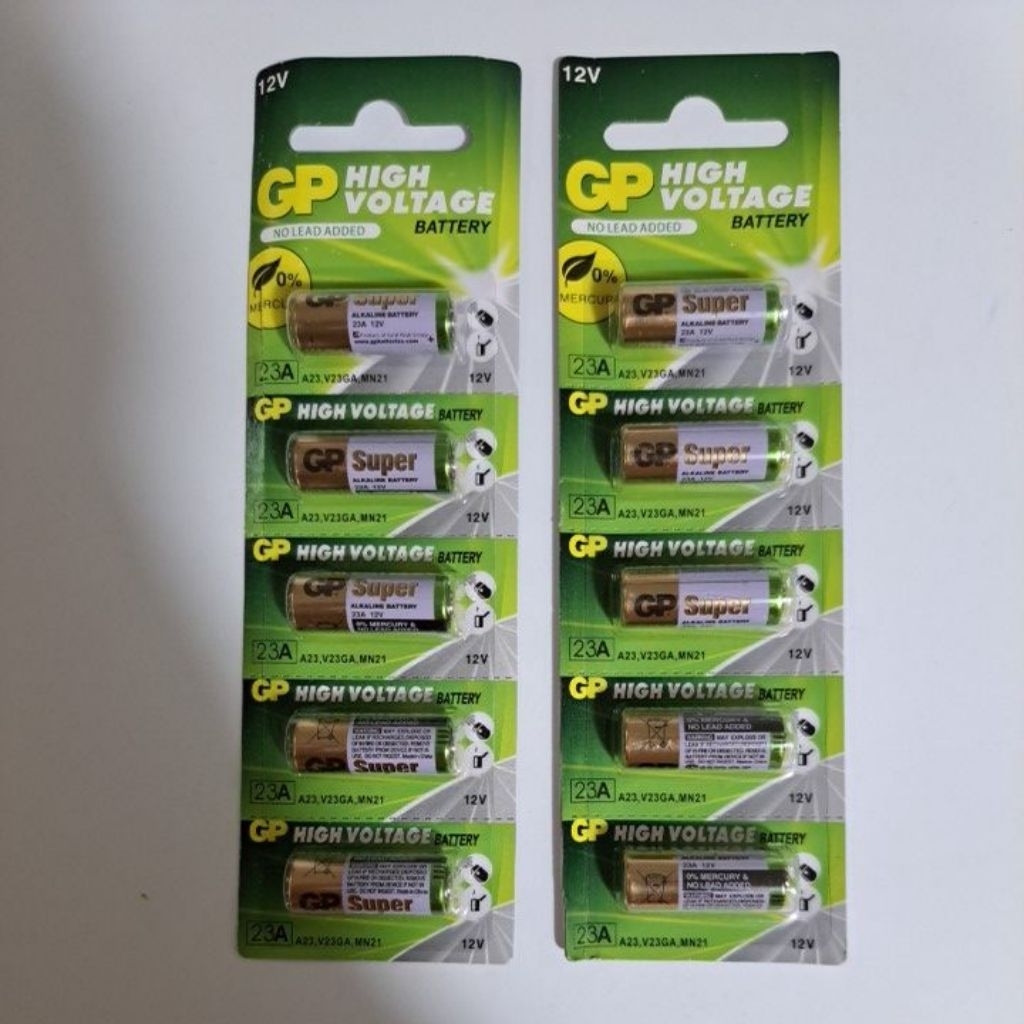 baterai 12v alkaline GP 23a GP23a original 23a A23 V23GA MN21 baterai 12v original