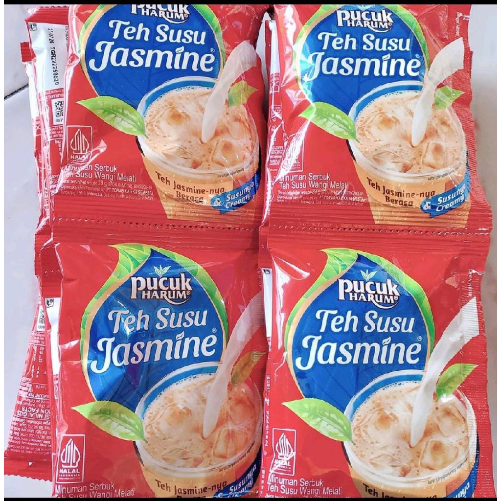 PUCUK HARUM TEH SUSU JASMINE [1 RENTENG Isi 10 Sachet @ 29g] - Minuman Serbuk Teh Susu Wangi Melati 