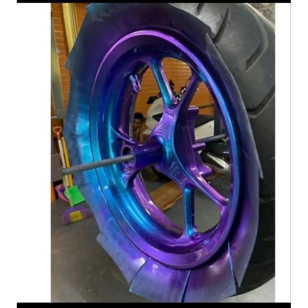 Cat Bunglon Red Purple Blue Cat Bunglon 3 Warna