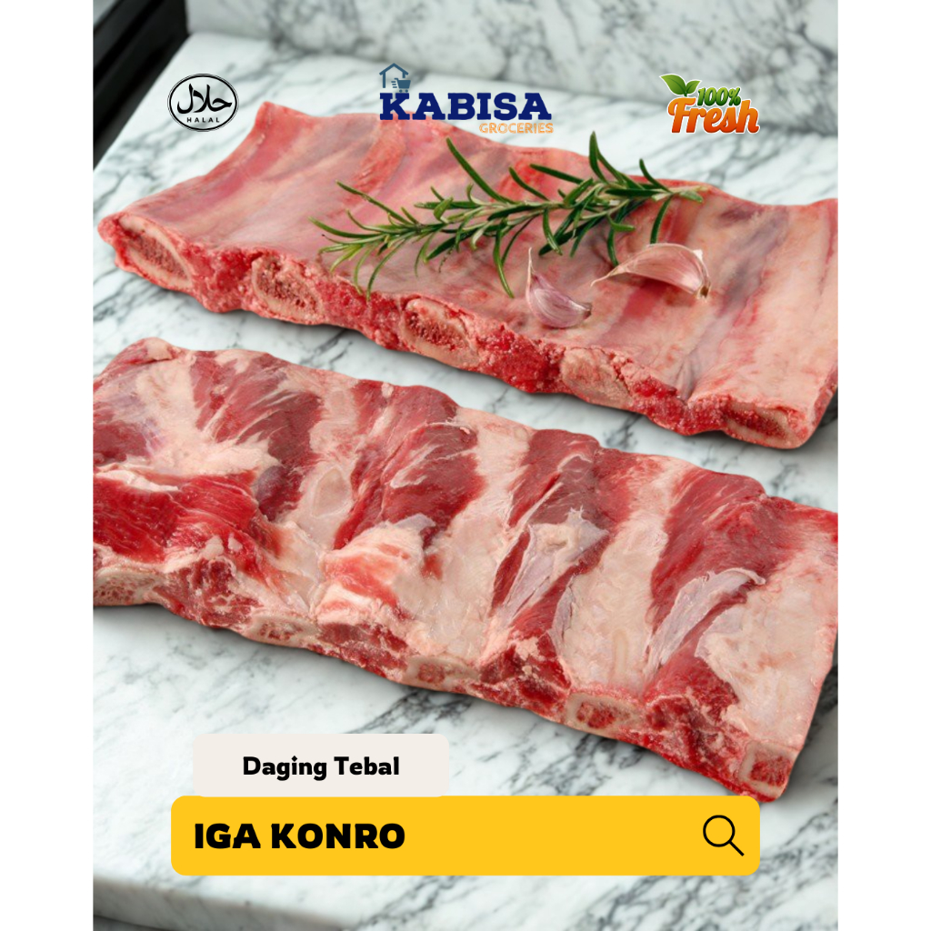 

Daging Iga Konro Tebal Lokal Frozen Meat