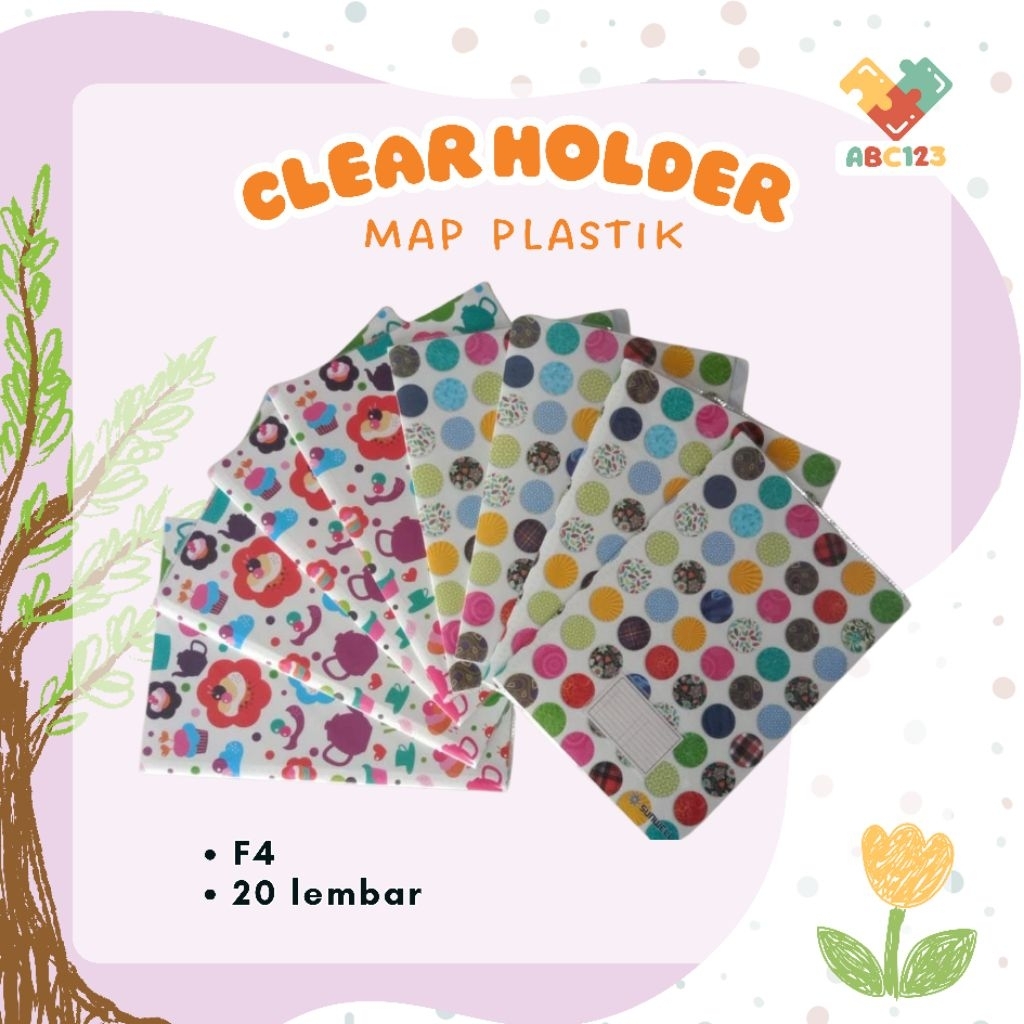 

Clear Holder/ Map Plastik Sunwell F4 20 pocket random