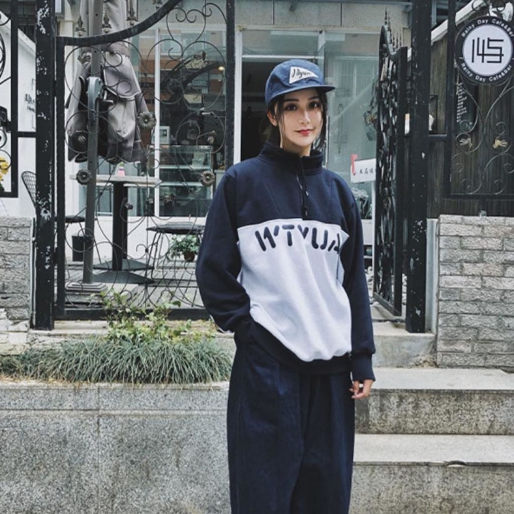 WTAPS  EX38 COPO Sweatshirt Halfzip Crewneck