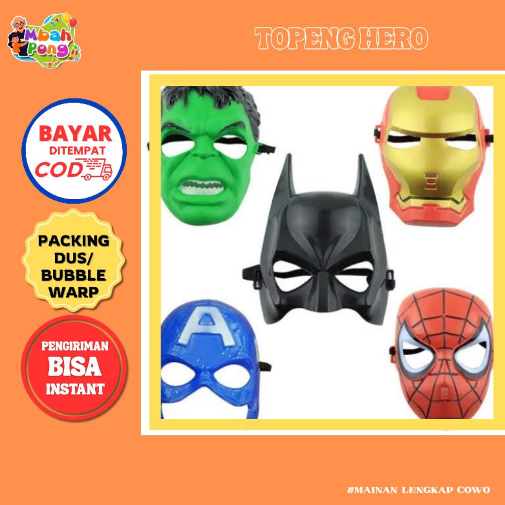 topeng hero,topeng hacker,topeng anak"