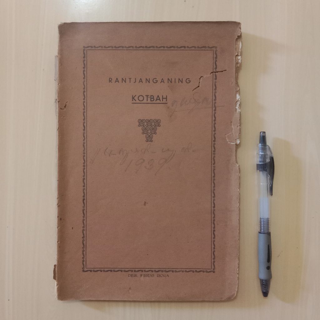 RANTJANGANING KOTBAH - Buku Lawas Ejaan Oe - Buku Agama Kristen - Bekas Murah Original - B1