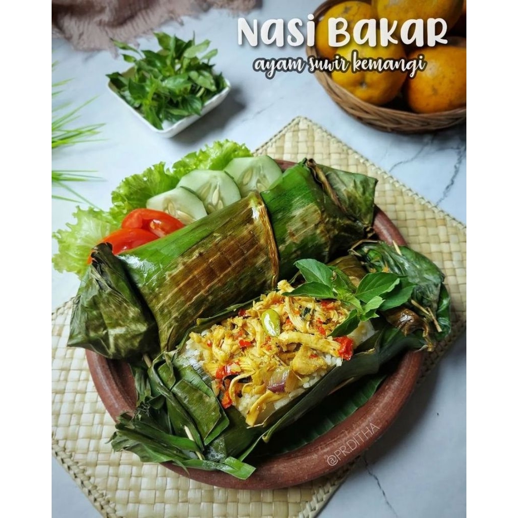 

Nasi bakar komplit istimewa