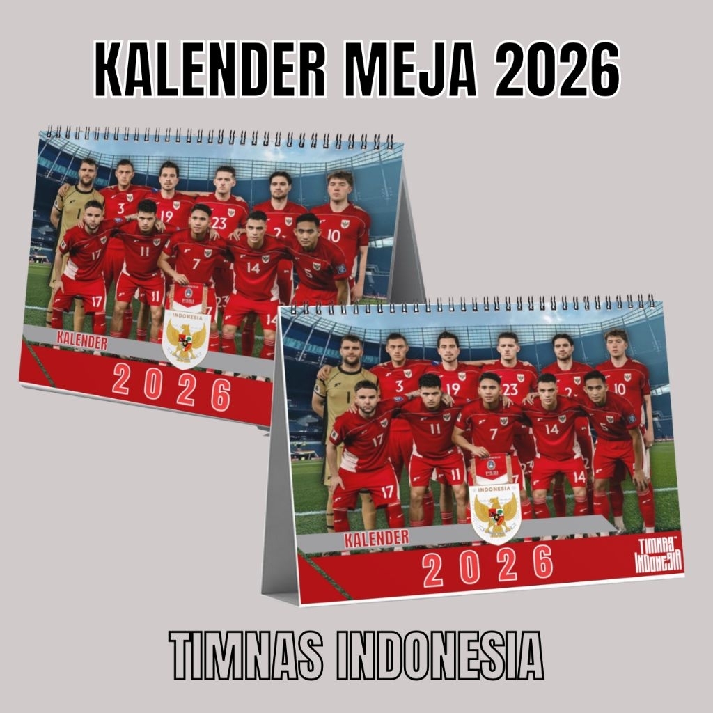 kalender Meja 2026 Timnas Indonesia