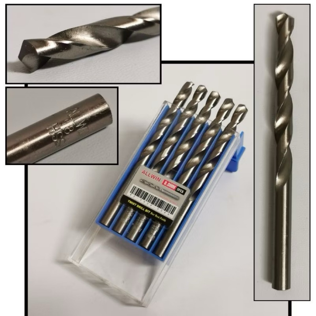 Mata Bor Besi Allwin 1 Kotak Isi 5 Pcs Ukuran Beragam 7mm - 13mm