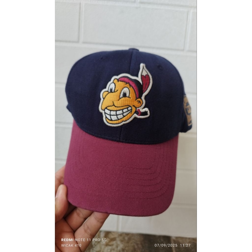 TOPI MLB INDIAN LAWAS COOPERSTOWN BUILT UP