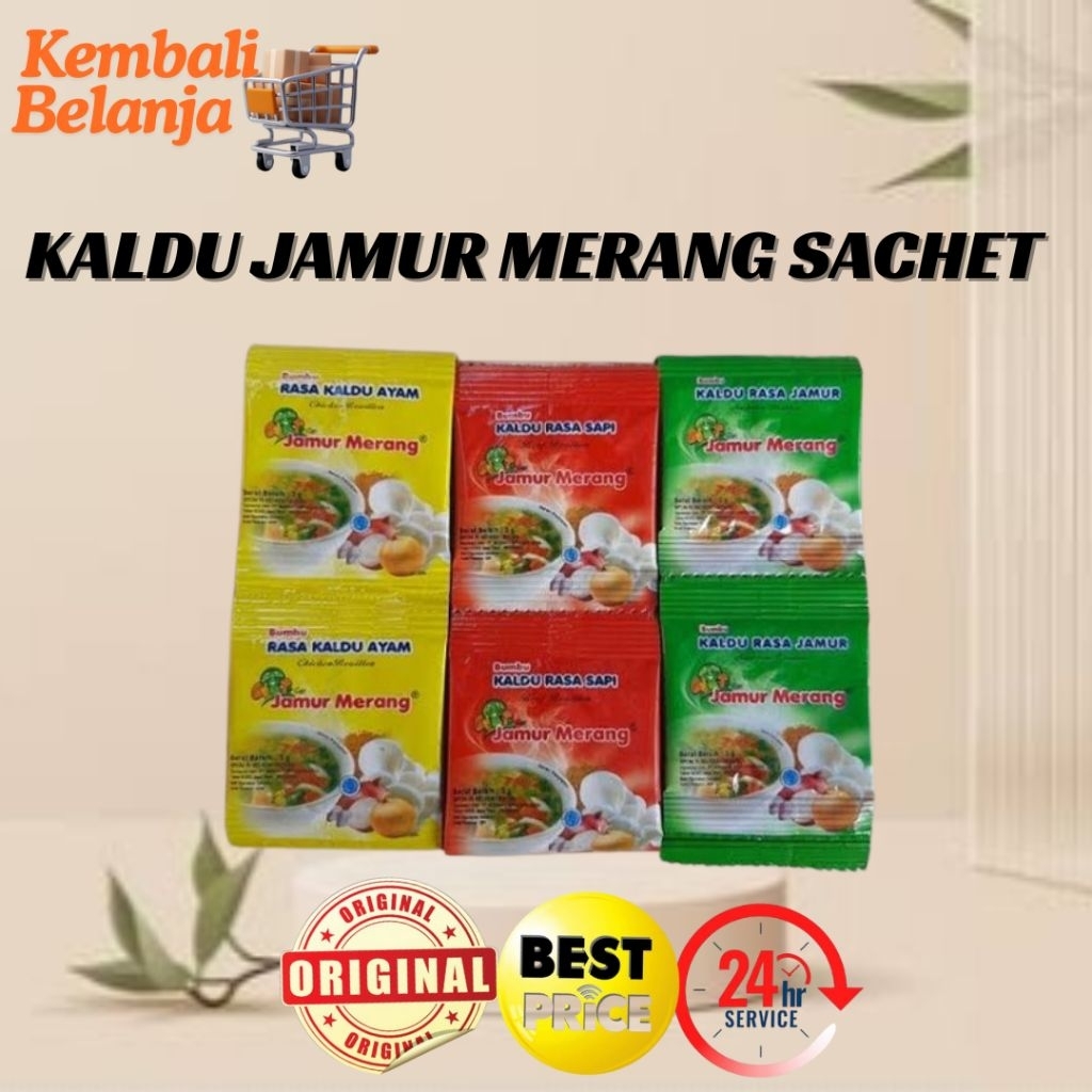 

Kaldu Jamur Cap Jamur Merang Sachet/ Bumbu Serbaguna Cap Jamur Merang/ Kaldu Jamur Merang