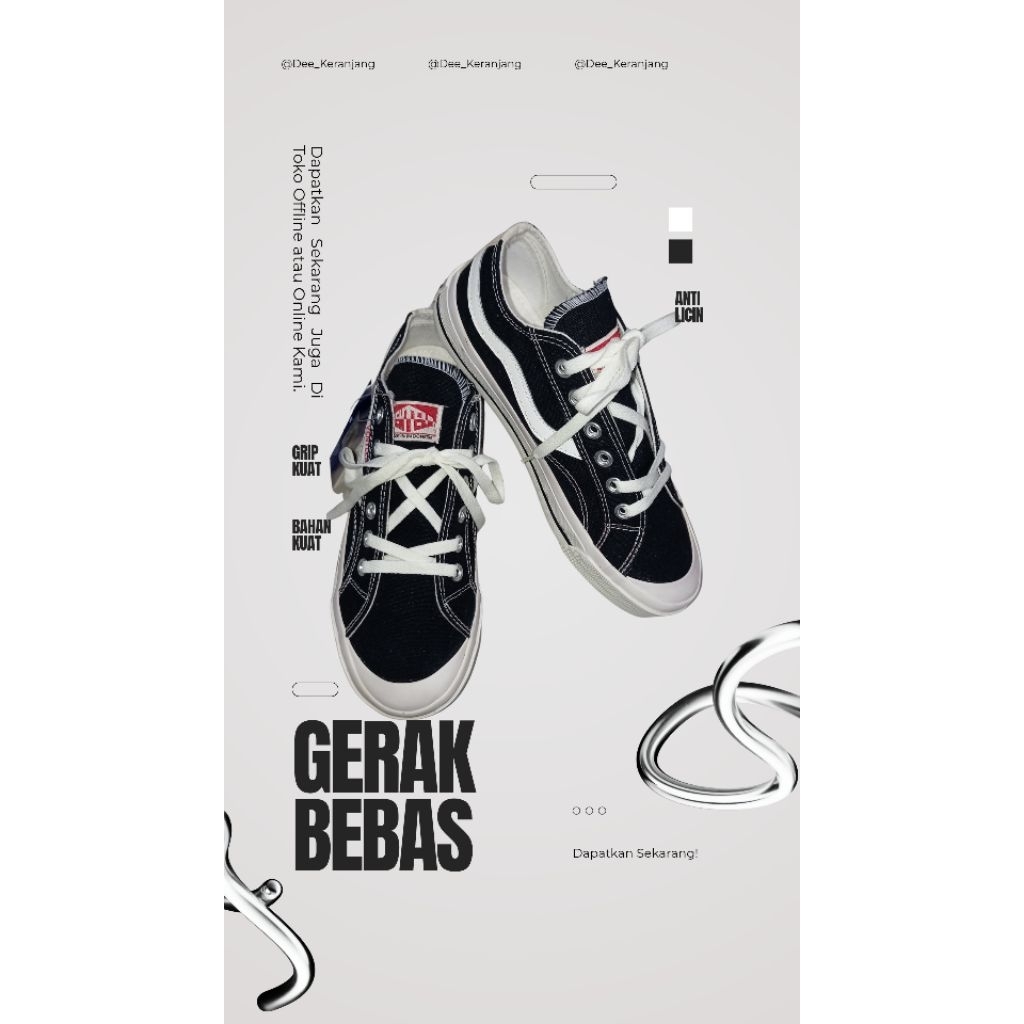 Sepatu ventela tali cowok