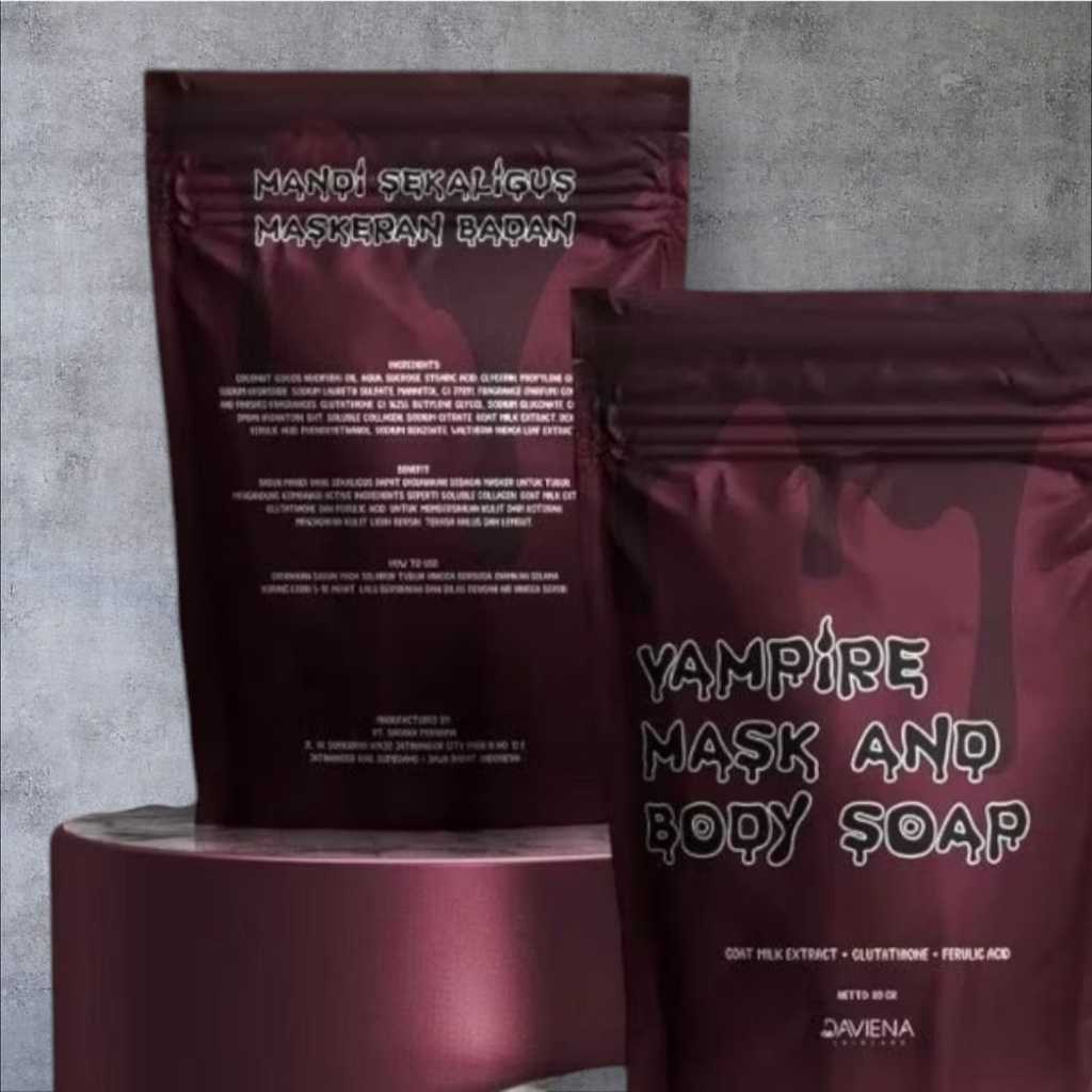VAMPIRE MASK AND BODY SOAP DAVIENA | SABUN VAMPIRE DAVIENA |