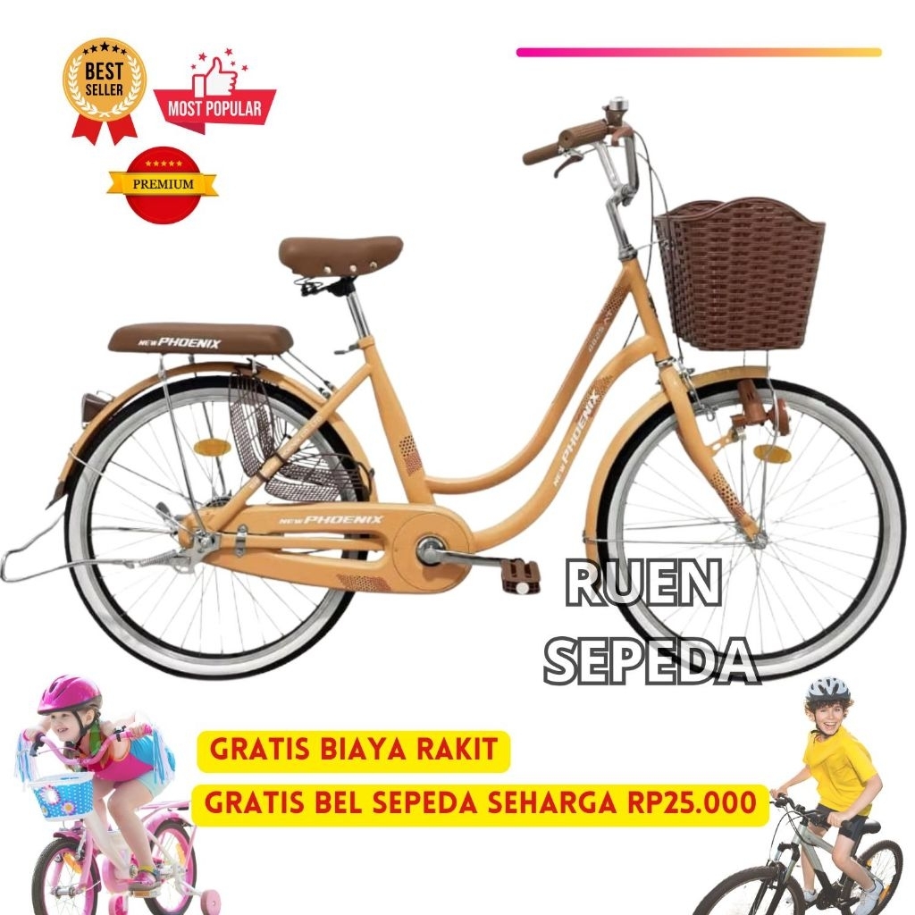 Sepeda Mini Phoenix 20 Inch dan 26 Inch Keranjang