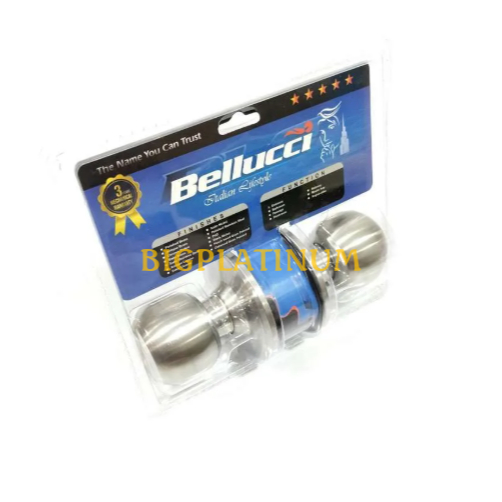 BELLUCCI KUNCI + GAGANG PINTU BULAT STAINLESS STEEL PREMIUM