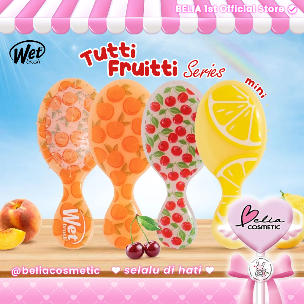 ❤ BELIA ❤ THE WET Brush Mini Tutti Fruitti | Sisir Rambut Premium