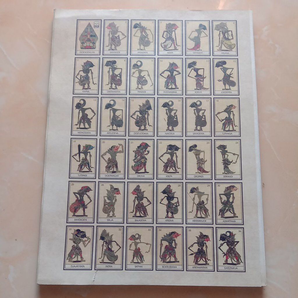 Gambar umbul jadul tema wayang