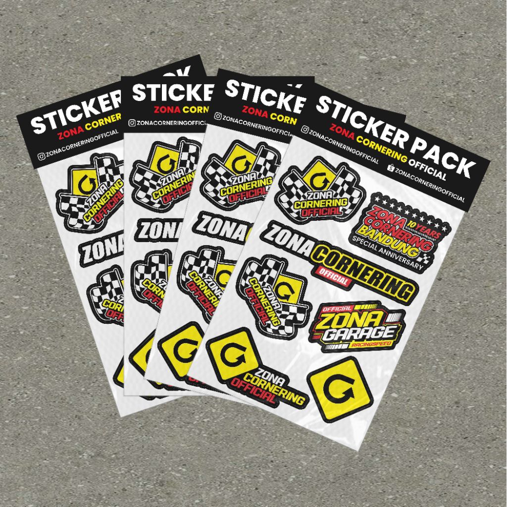 

Sticker Pack Zona Cornering ( Isi 7 Pcs )