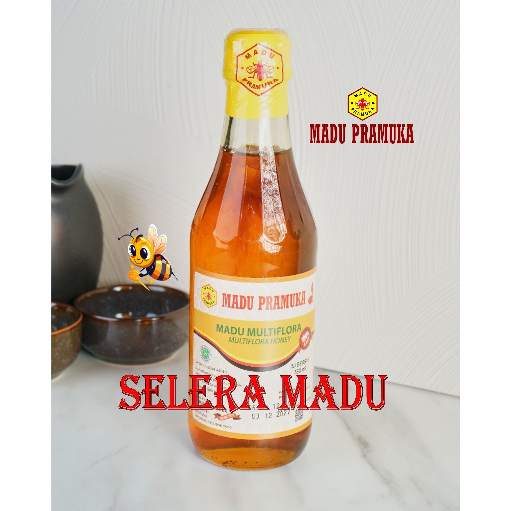 

MADU MULTIFLORA MADU PRAMUKA 350 ML (MADU ASLI)