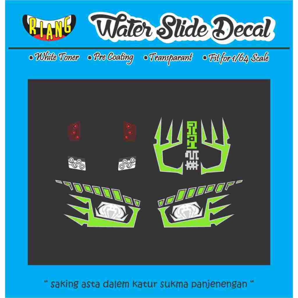 Decal Waterslide Hot Wheels Acceleracers Racing Drones Bassline