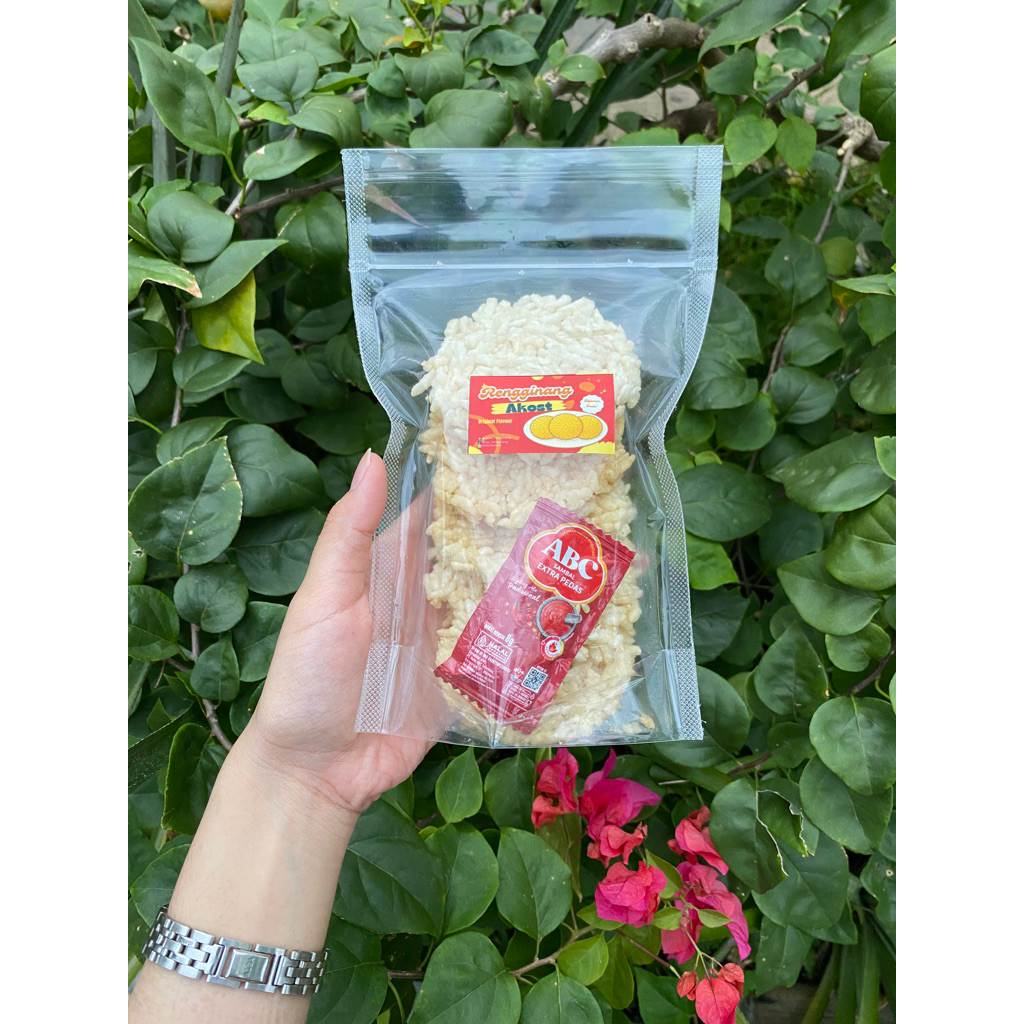 

KERUPUK RENGGINANG TERASI MATANG isi 5 pcs free saos