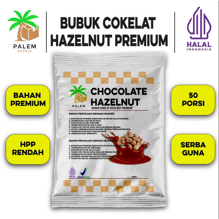 

Bubuk Minuman Coklat CHOCO HAZELNUT powder 1000gr - PALEM SUPPLY