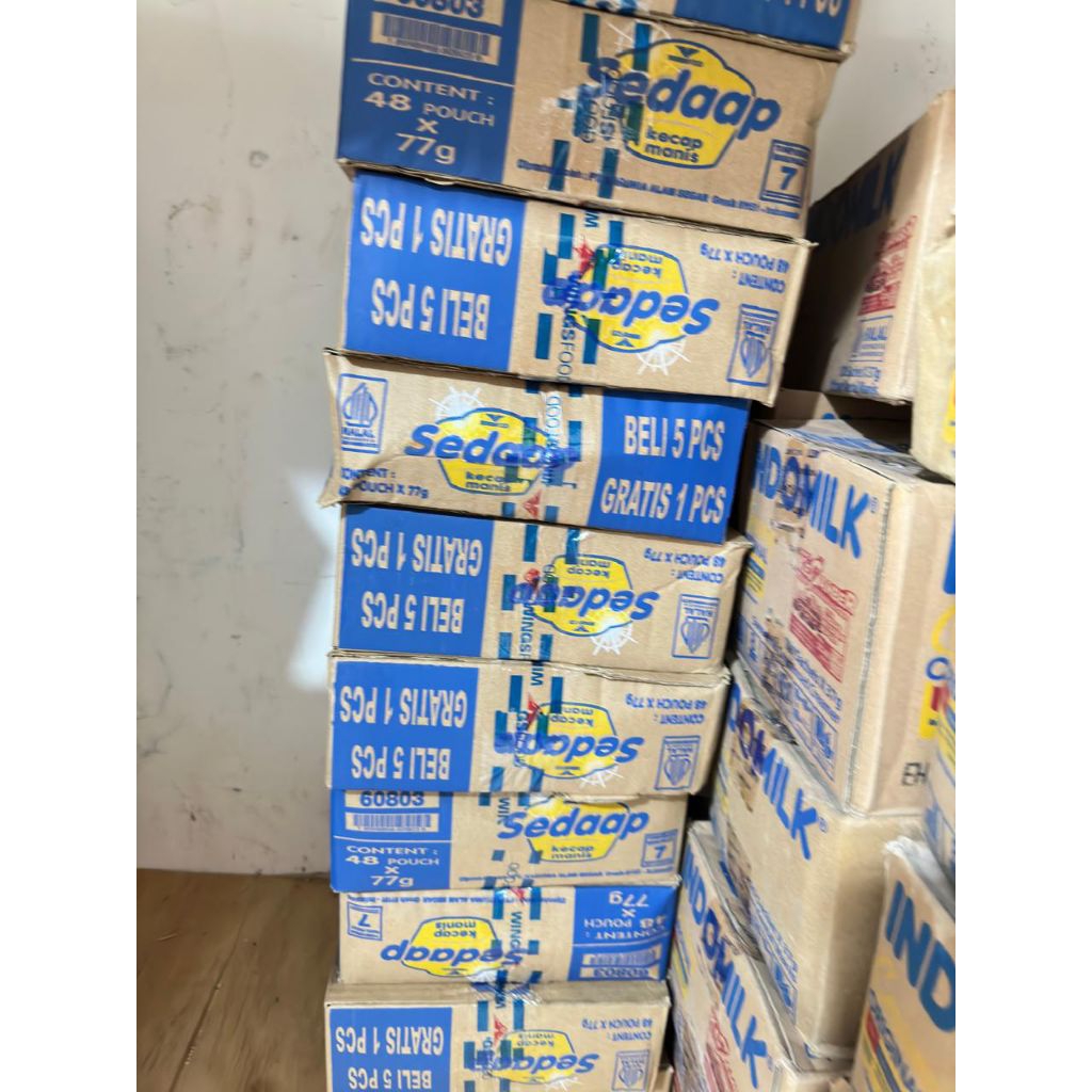 

1 karton Kecap Manis Sedaap 77gr kemasan 2000an isi 48pcs