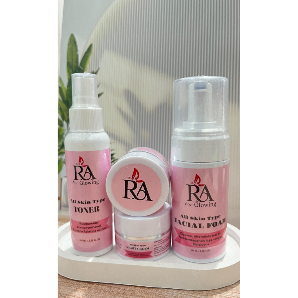 RA SKIN GLOW 100% ORIGINAL ( mencerahkan memudarkan flek hitam dan mengatasi masalah)