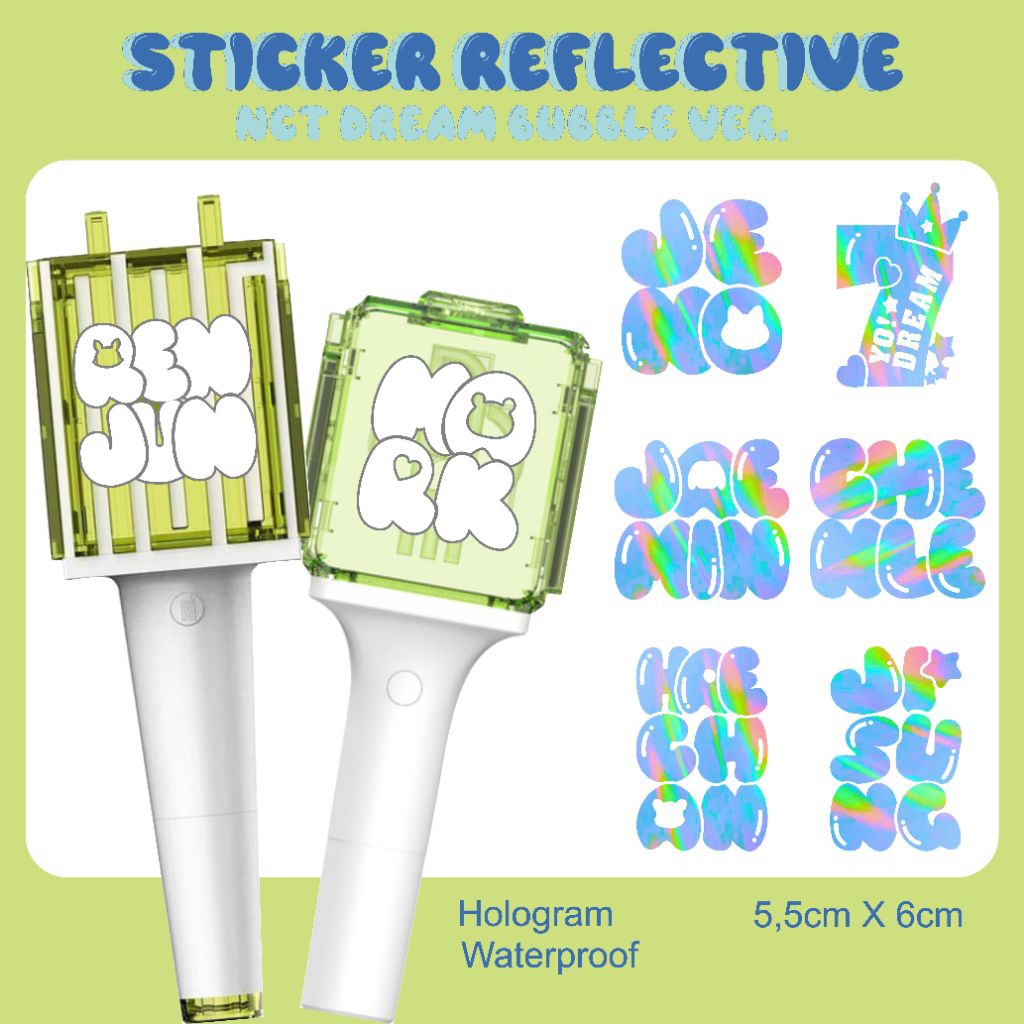 

sticker reflektif hologram neobong nct dream dreamiez